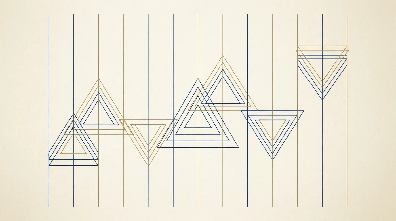 Abstract Pattern | AHEG Digital Geometric triangles and lines form an abstract pattern, representing digital transformation.